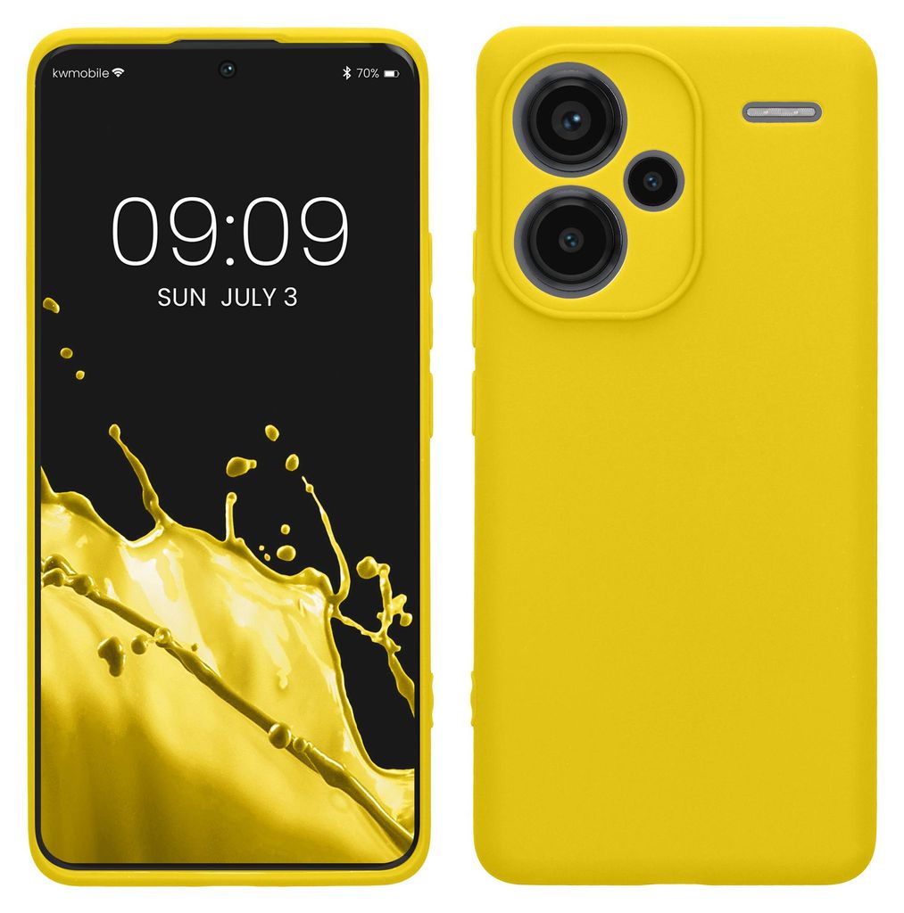 kwmobile Handyhülle für Xiaomi Redmi Note 13 Pro+ 5G / Redmi Note 13 Pro Plus 5G Hülle - weiches Handy Silikon Case - Schutzhülle Cover - Strah...