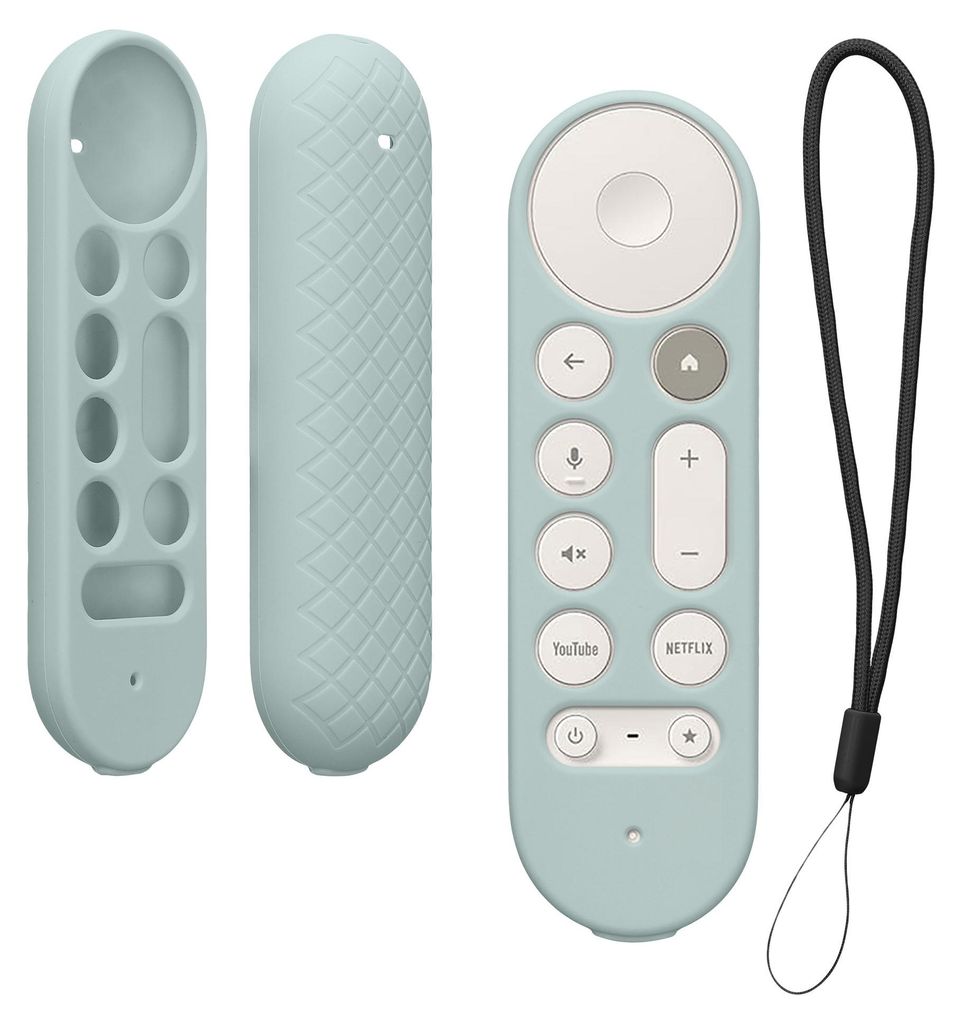 kwmobile Hülle Fernbedienung kompatibel mit Google TV Streamer 4K Hülle - Silikon Case für TV Zubehör in Pastellgrün