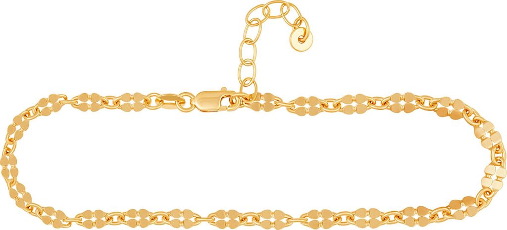 cai Fußkette 925/- Sterling Silber 22+3 cm gelb ohne 301200128V-25