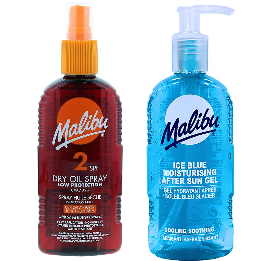 Malibu Bräunungsöl LSF 2 200 ml + After Sun Gel 200 ml