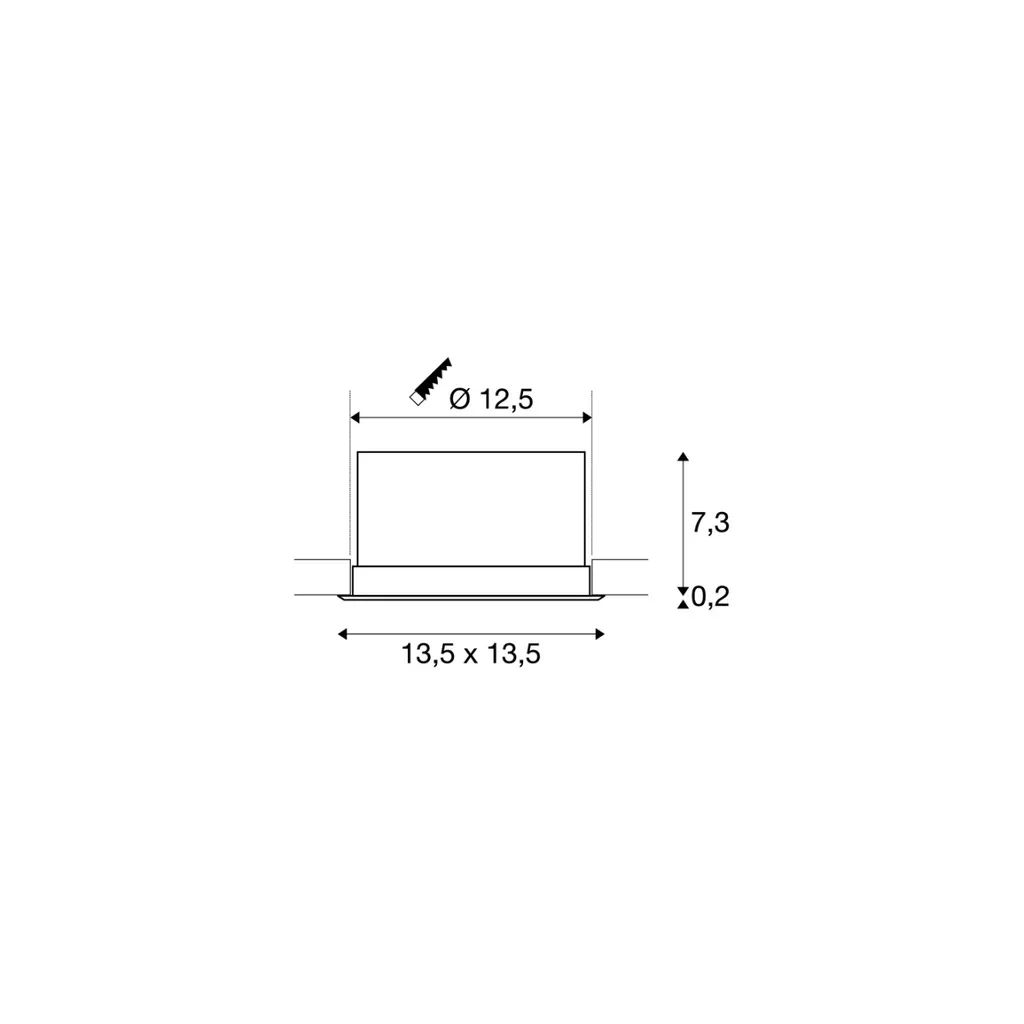 Spot LED Encastrable Carré Dimmable Blanc 3000K 13,5 cm Plafonnier - 10