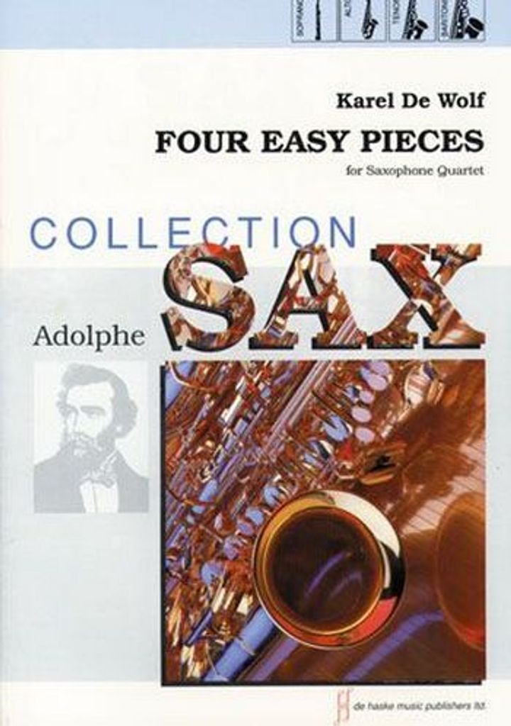 4 Easy Pieces For Saxophone Quartet Score+Parts