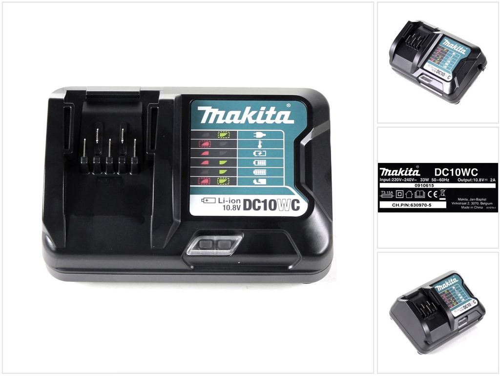 Makita DC 10 WC 10,8 V Chargeur pour batteries Li-Ion ( Image du produit 