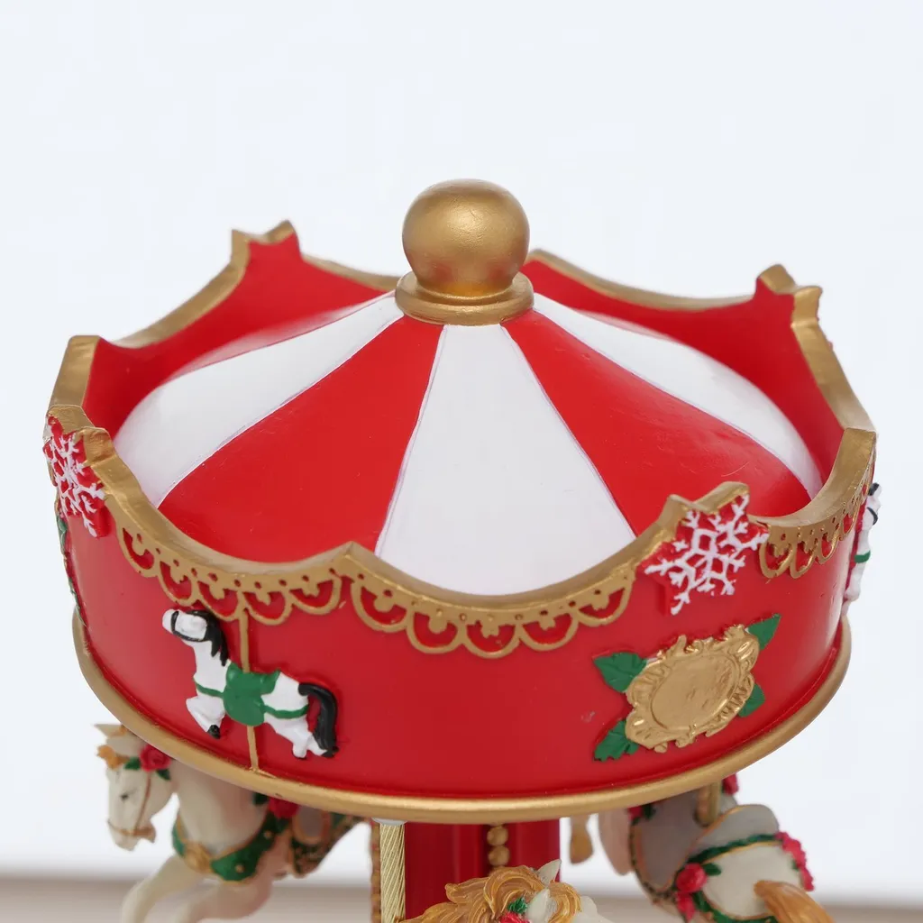 Automate musical de Noël JOLYNA - Décoration de Table Animée de 17 cm