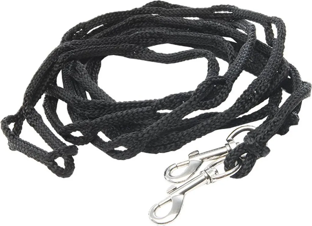 Longe Kavalkade Easy noire anti-brûlure pour chevaux difficiles