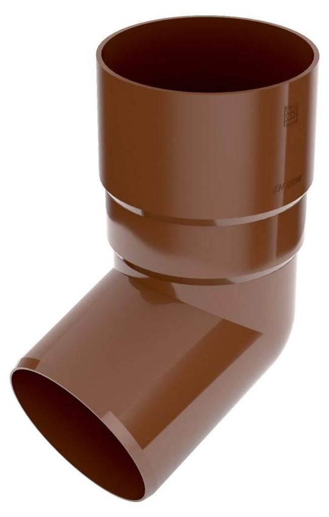 BRYZA kolano rury spustowej 67° plastikowe Ø 63 mm, Brąz Zdjęcie produktu 