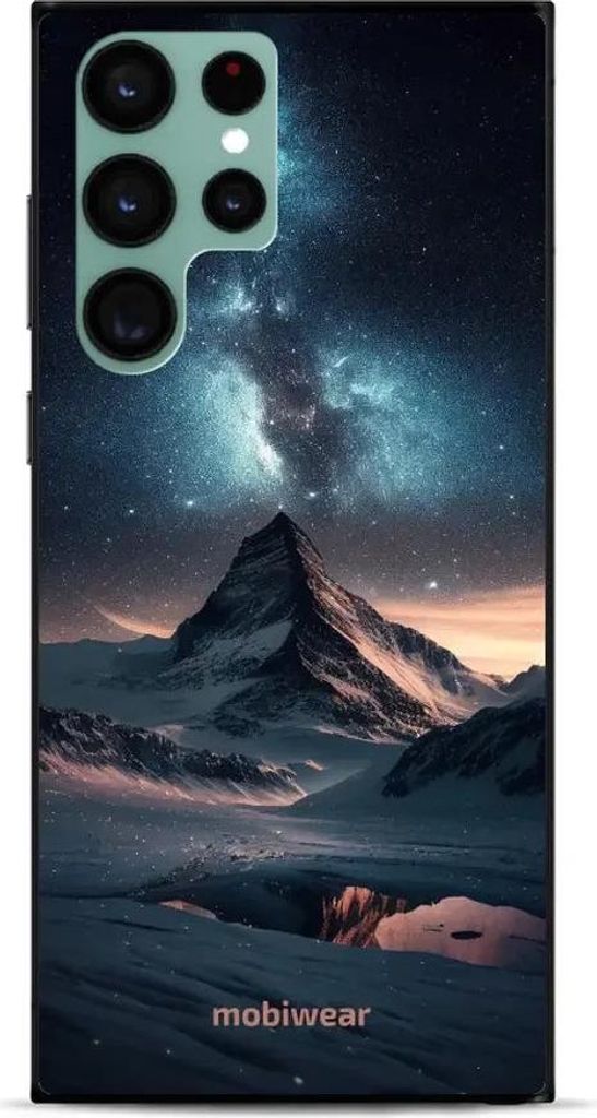 Handyhülle für Galaxy S22 Ultra, Mobiwear Glossy Case, Nachtberg