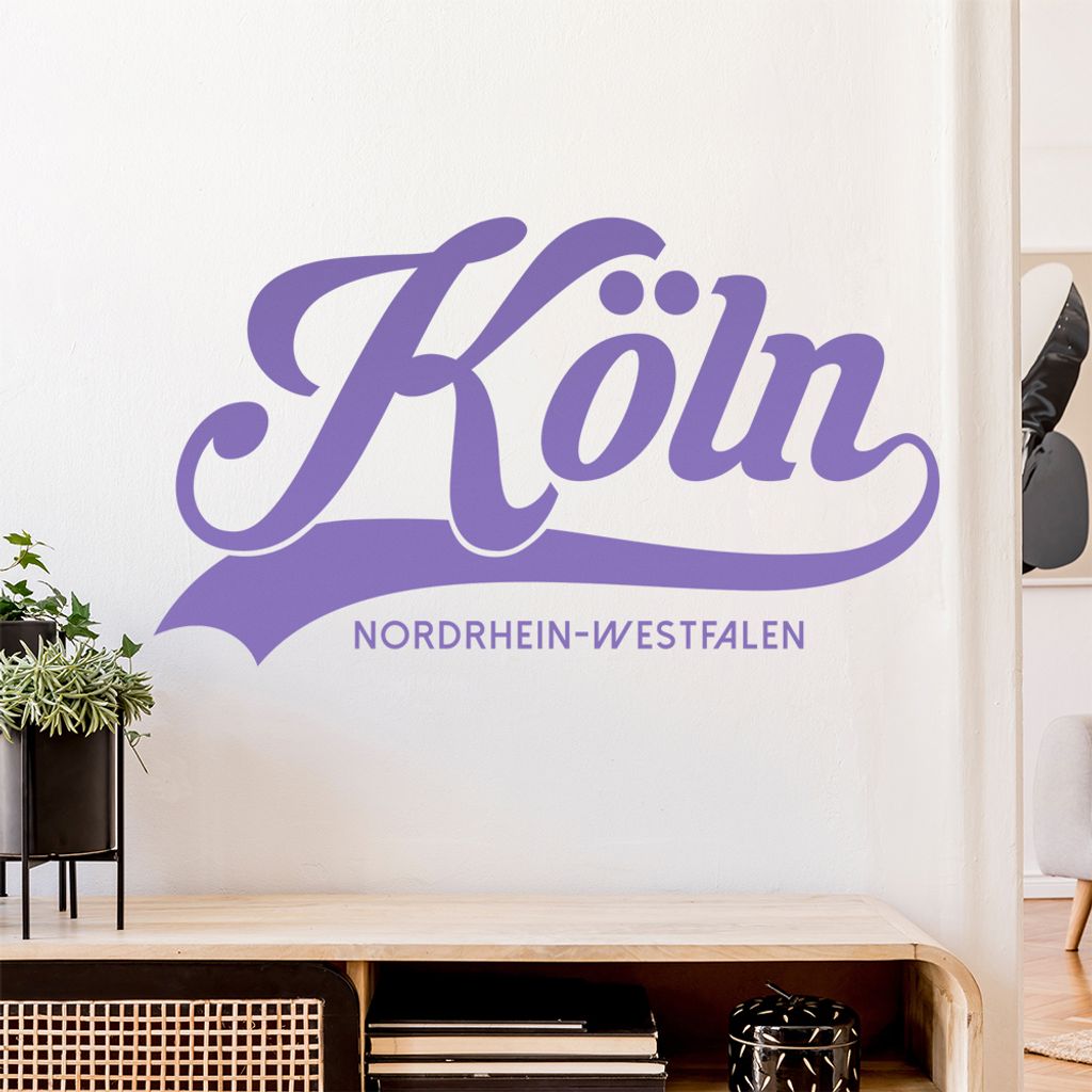 Köln Nordrhein-Westfalen Wandtattoo Wandaufkleber Wall Sticker - Dekoration, Küche, Wohnzimmer, Schlafzimmer, Badezimmer