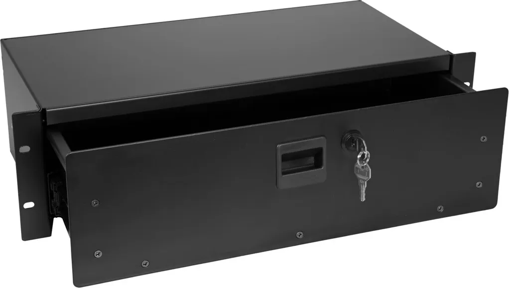 OMNITRONIC Rackschublade SN-3 Rackschublade mit Schloss 3HE (30100960)