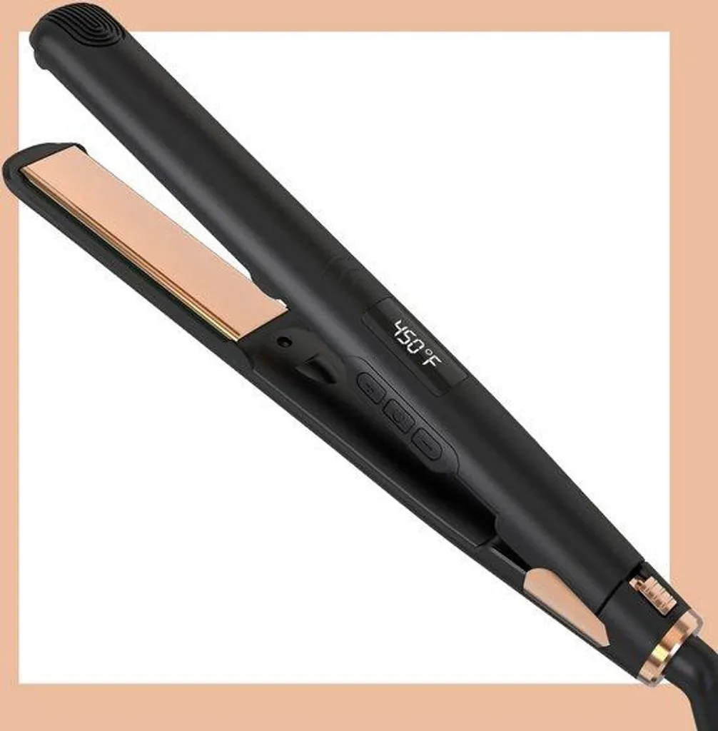 Fer à lisser pour lissage parfait et boucles souples en céramique 360°