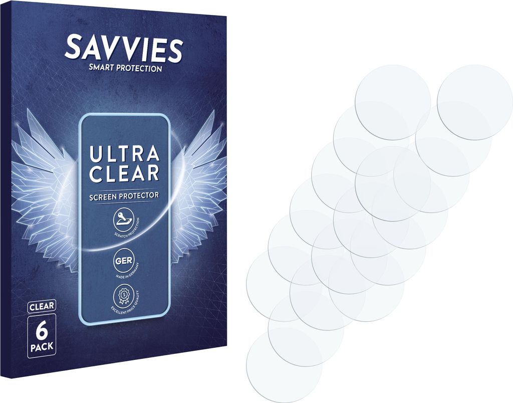 6x Für DJI Osmo Action ND-Filter Schutzfolie Savvies Displayschutz Display Schutz Folie Klar Transparent