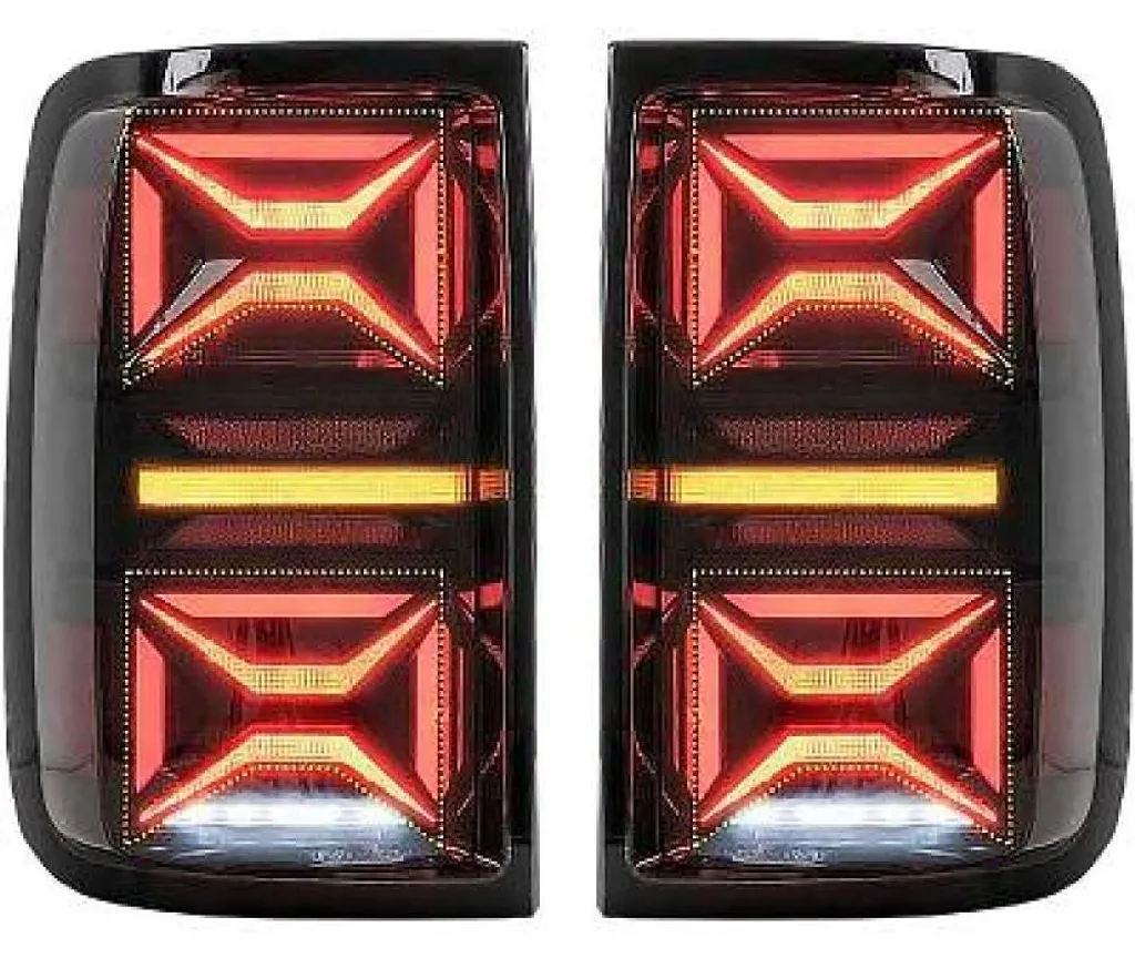 Blocs optiques arrière pour Volkswagen Amarok de 2010 à 2022 rouge