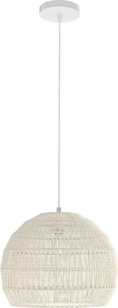 Lustre Suspension Boho en Papier et Cordon Ajustable pour Salon Scandinave