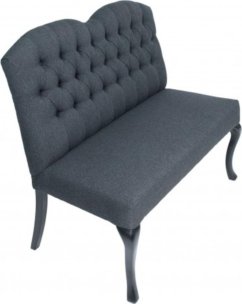 Chesterfield Bank Textil Sitz Bänke Restaurant Stoff Laden Sofa Leder Couch Neu