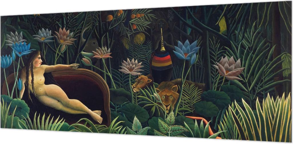 Wandtapete - Dekorative Tapete für Wohnzimmer- Tapetenfolie für Wanddekoration - 208x146 cm - Exotischer Dschungel
