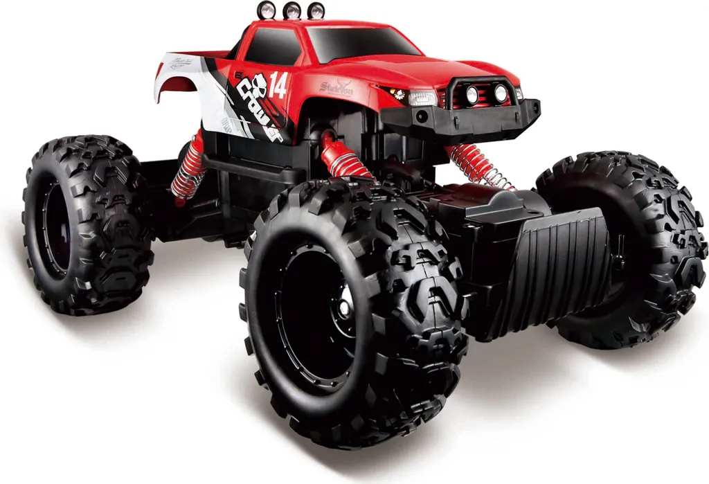Voiture Télécommandée Rock Crawler Maisto RC 4x4 Rouge pour Enfant