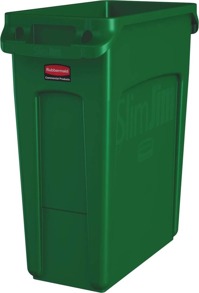 Rubbermaid - Slim Jim mit Luftschlitze 60 Liter - Produktbild 
