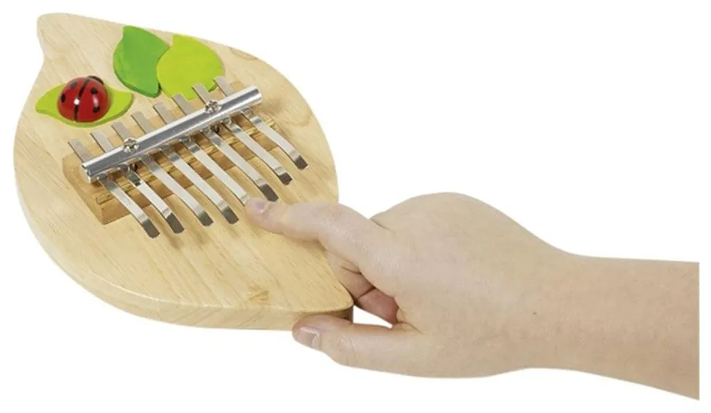 Kalimba coccinelle en bois naturel goki - Instrument de musique ludique