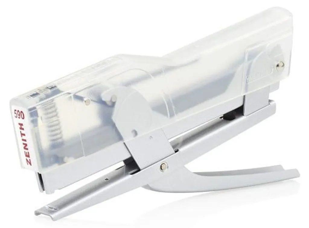 Agrafeuse à pince Zenith 590 Argent robuste pour papier et courrier