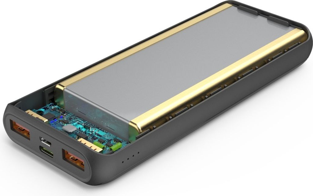 hama PD20-HD Powerbank 20.000 mAh anthrazit Produktbild 2