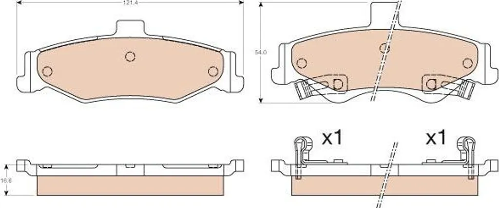 Améliorez votre freinage Camaro avec les plaquettes TRW GDB3570 OE 12454972
