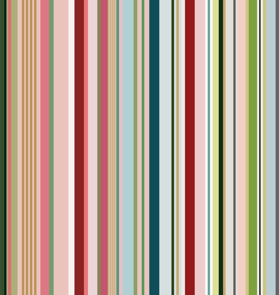 Fototapete 539134 Tapete Streifen Wellen 200 x 280 cm Rasch Club botanique Blau Rot