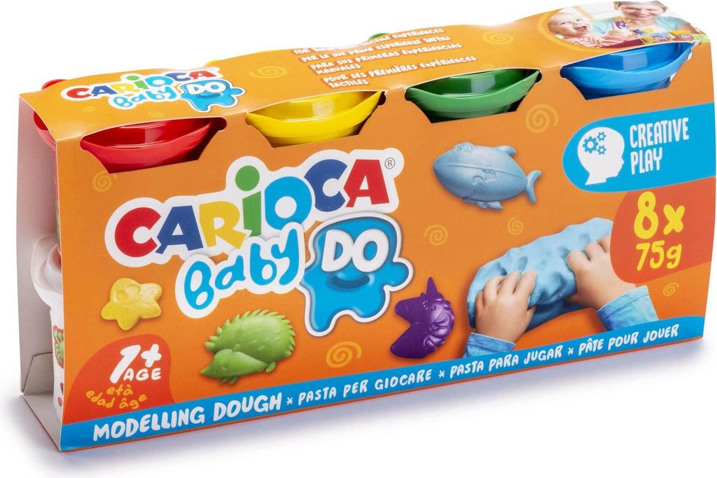 Modelliermasse für Babys, 8 x 75 g
