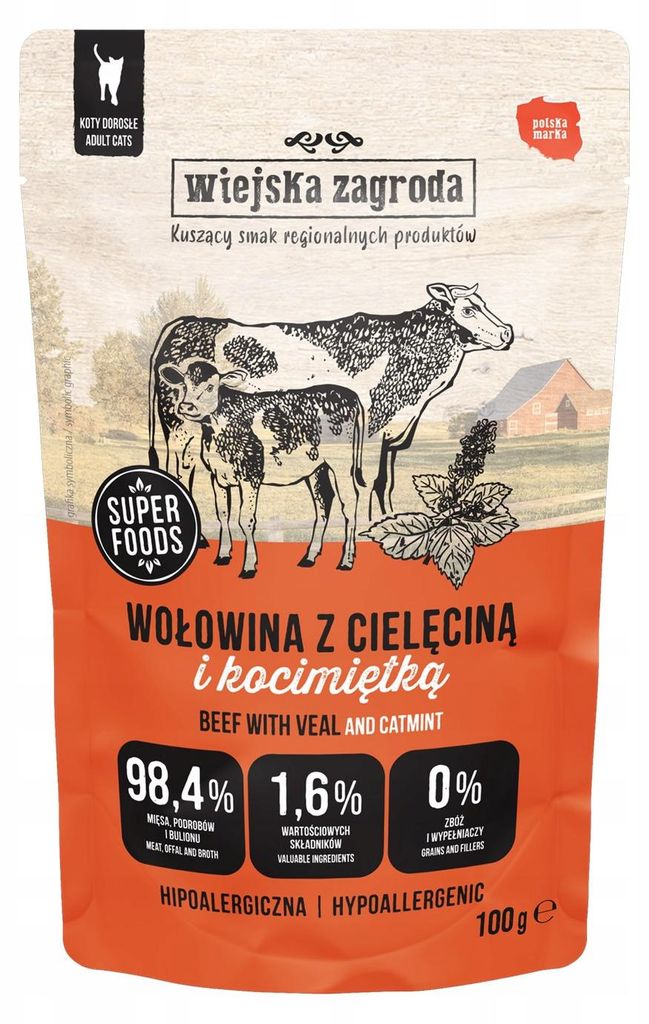 Wiejska Zagroda RindfleischKatzenminze 100g Produktbild 
