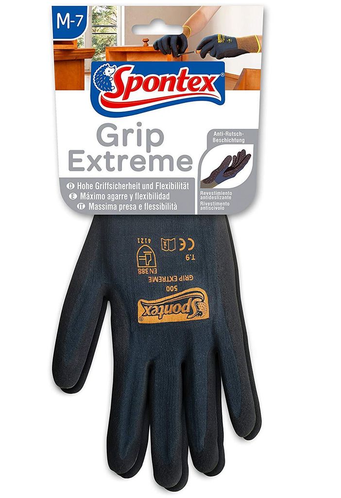 Spontex 12.130.177, Werkstatthandschuhe, Gemischte Farben, M, Erwachsener, Erwachsener, Unisex