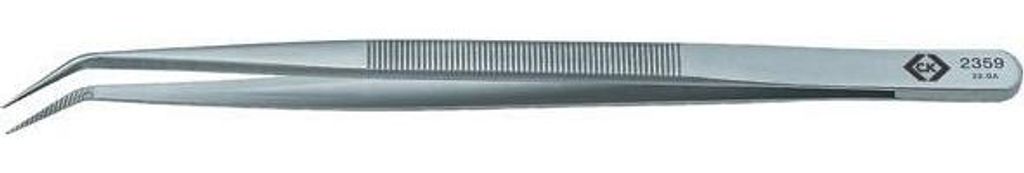 C.K Tools Pinzette, Positionieren, Fein/Gebogen/Gezahnt, 150mm (T2359)