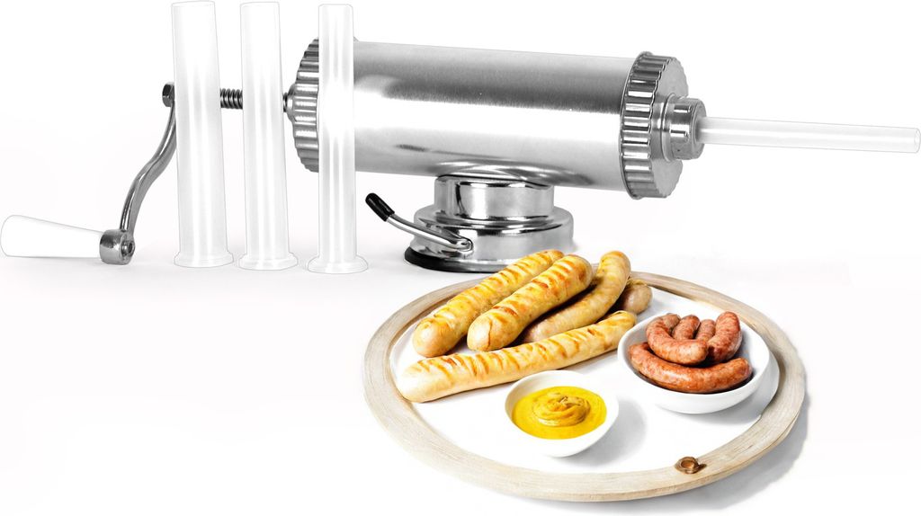 1 Kg Wurstspritze Wurstfüllmaschine mit 4 Füllrohre Produktbild 