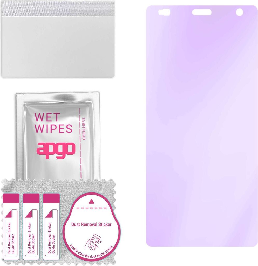 apgo Hybrid Schutzglas, kompatibel mit Sony Xperia XZ2, Anti-Blue, 9H Härte, toller Ersatz für Hartglas, kratzfester Displayschutzglas, Displaysc...