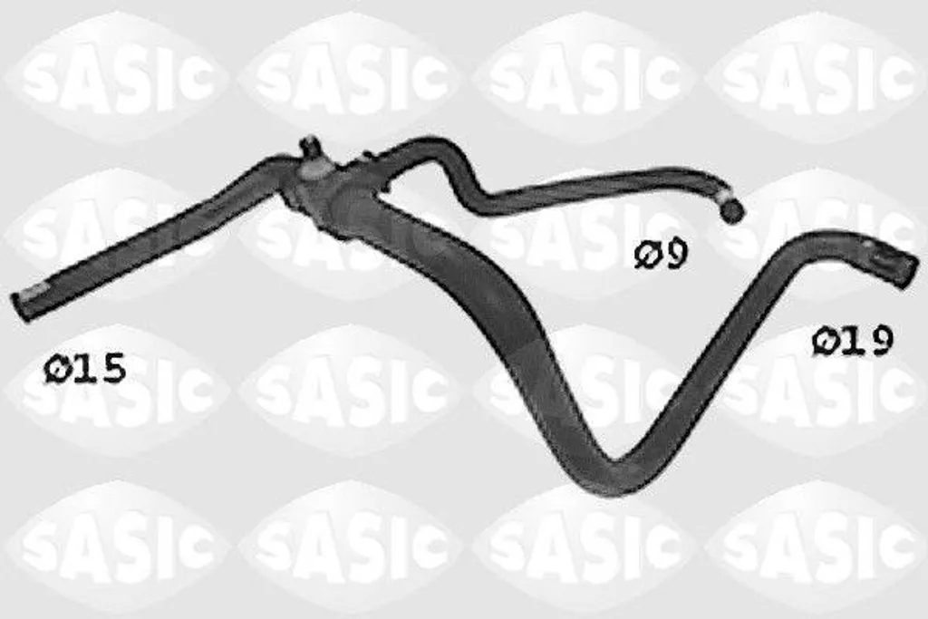 SASIC SWH0500 Tubo radiatore OE 6464A7 compatibile con 309