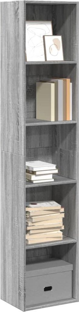 vidaXL Bücherregal Grau Sonoma 40x30x189 cm Holzwerkstoff Produktbild 