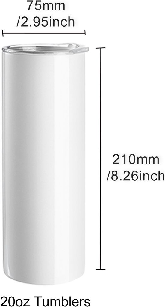 VEVOR 50-pack rovný sublimačný hrnček, prázdny hrnček s Obrázok produktu 8