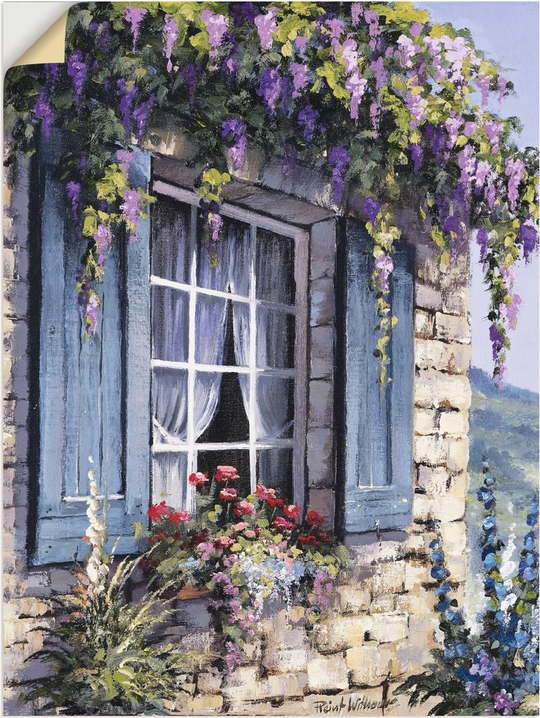 ARTland Wandbild, selbstklebend Fenster I Größe: 30x40 cm