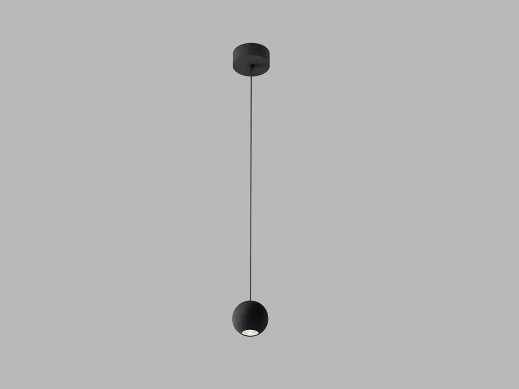 Suspension LED pour salon OCCO Z noire - Luminaire réglable CRI90 LED