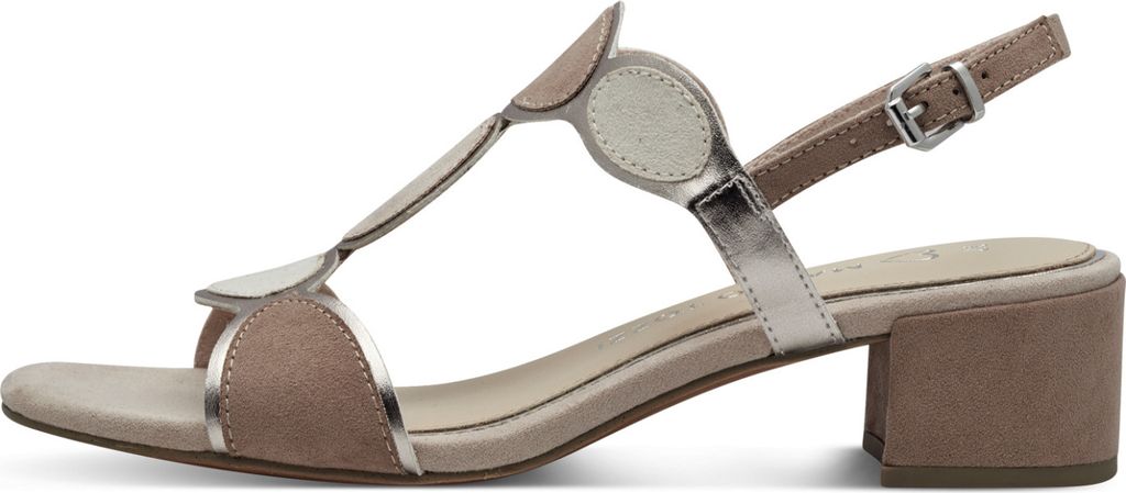 MARCO TOZZI Damen Sandale Textil Sandalette Metallic Produktbild 13