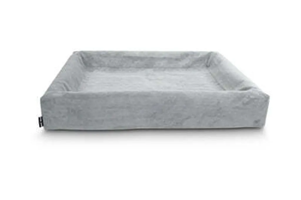 Revêtement côtelé pour panier Bia Bed : housse de protection grise chien