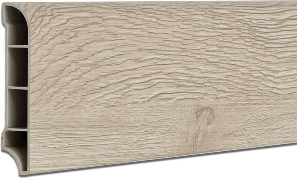 Leziter Vinyl SPC-Bodenkanten Monte Carlo Eiche 2400x60x12 mm