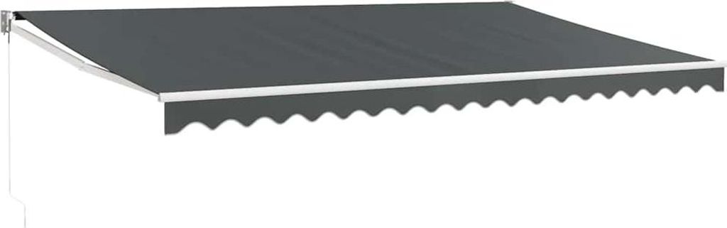 vidaXL Markise Einziehbar Anthrazit 5x3 m Stoff und Aluminium