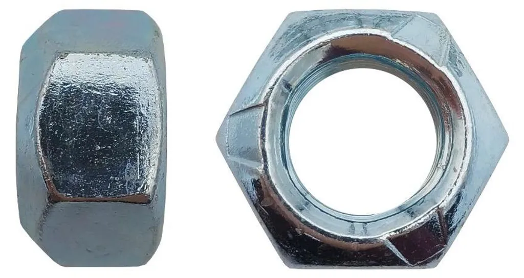 Écrou Hexagonal Indesserrable M10 mm DIN 980 en Acier Zingué par 500 pcs
