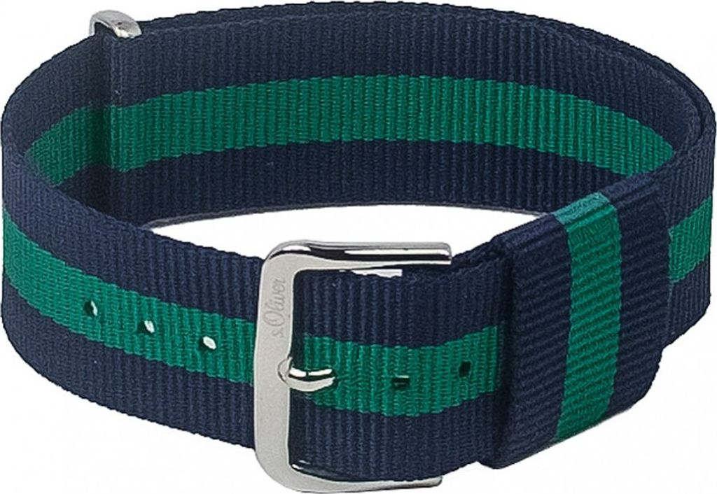 s.Oliver SO-3105-LQ | Outdoorband Textil blau/grün 20mm
