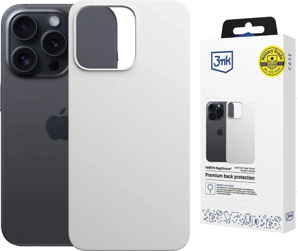 Custodia Bianca iPhone 14 Pro 3mk Hardy - MagSafe Edition