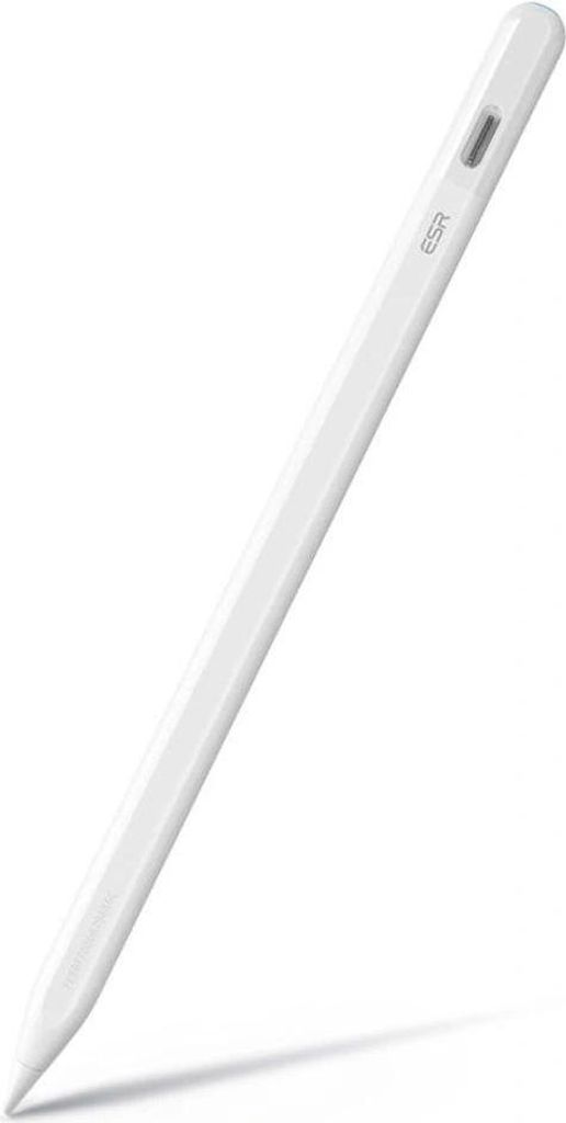 A white stylus pen is shown against a white background.