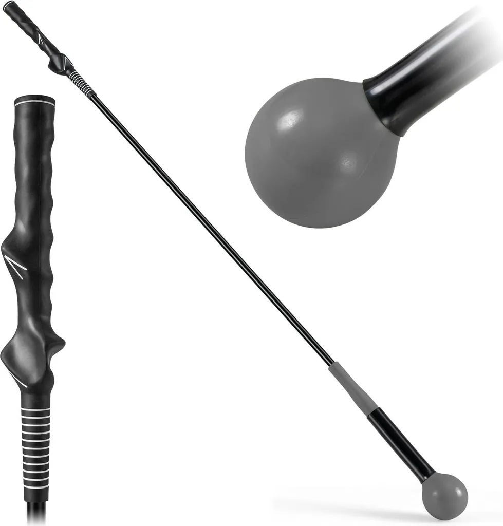 Bâton de swing golf 120 cm à tête lestée grise pour gagner en distance