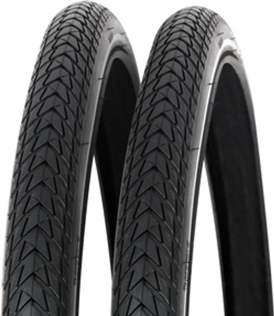 Lot de 2 pneus de vélo de ville 700x35C avec bandes réfléchissantes