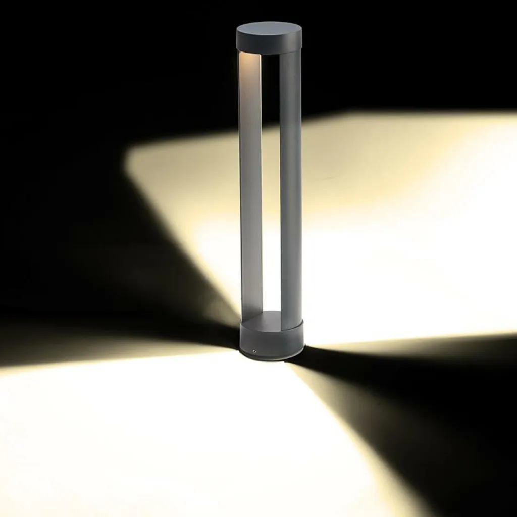 Borne LED COB 9W Étanche IP54 Haute Longévité 30000h ACA Lighting Gris