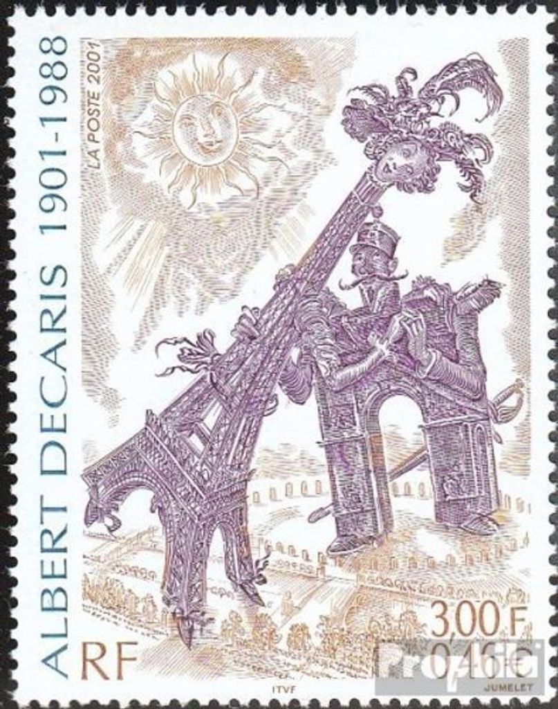 Briefmarken Frankreich 2001 Mi 3571 (kompl.Ausg.) postfrisch Decaris