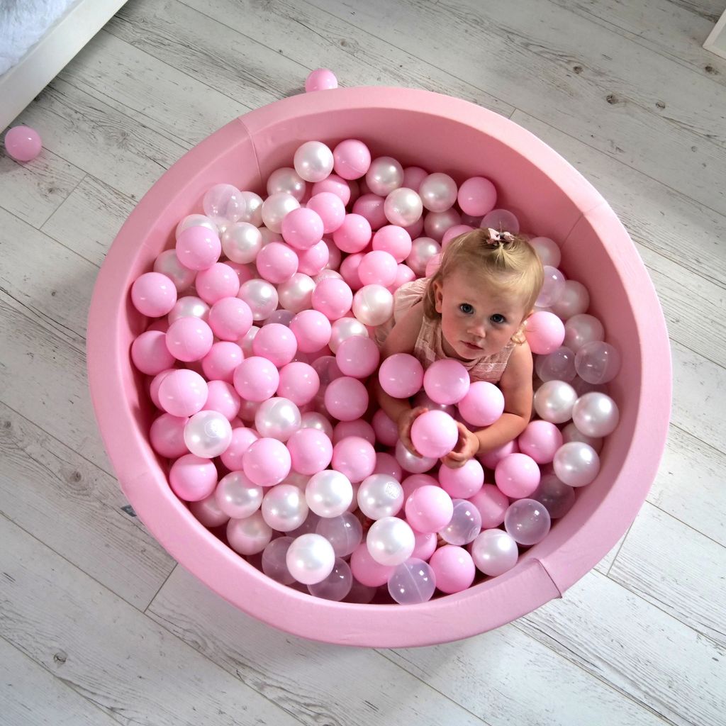 KiddyMoon Kunststoff Bälle 100 Stück ∅ 7Cm Kinder, Mehrfarbige